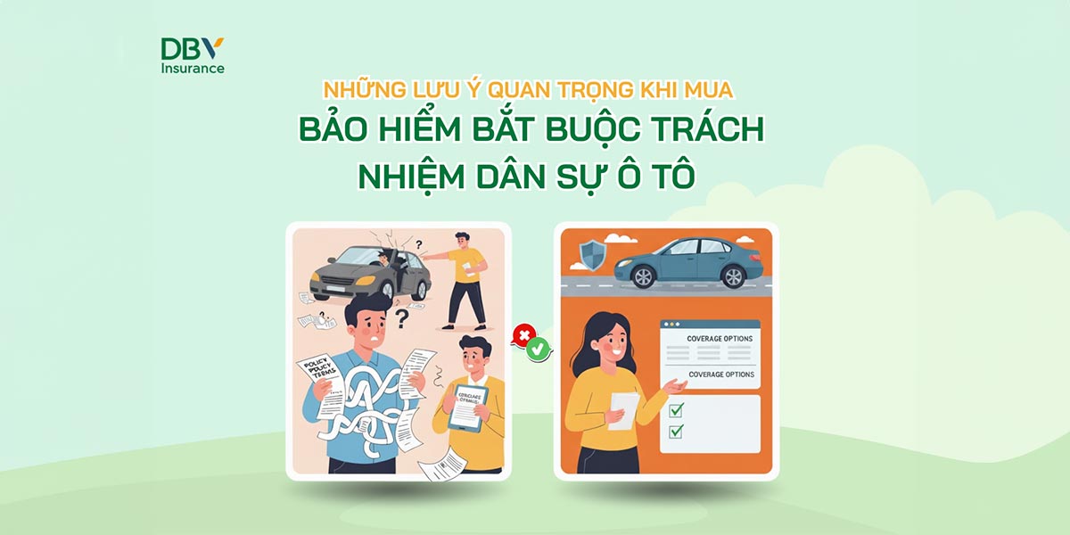 Nhiều chủ xe mua bảo hiểm TNDS ô tô chỉ để tránh phạt mà bỏ qua quyền lợi thực tế. Xem ngay những lưu ý quan trọng và giải pháp bảo hiểm uy tín từ DBV để bảo vệ túi tiền của bạn trước rủi ro.