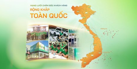 Bảo hiểm DBV sở hữu mạng lưới chăm sóc khách hàng rộng khắp với 105 chi nhánh, 300 văn phòng kinh doanh và 12.000 đại lý chuyên nghiệp trên toàn quốc. Với hệ thống 1.500 gara liên kết và 160 cơ sở y tế bảo lãnh, DBV cam kết mang đến giải pháp bảo vệ vượt trội, dịch vụ bồi thường nhanh chóng trên nền tảng công nghệ hiện đại.